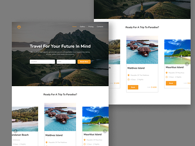 Landing Page booking design figma graphic design indonesia landig page maldives tours travel travel landing page ui ux web web design website design