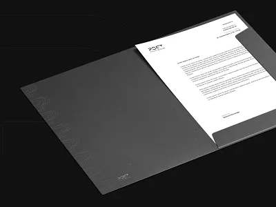 GROWTH - folder for industrial construction company architecture black brand brand identity branding construction design folder graphic design logo logotype minimal minimalist vector