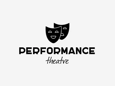 Drama Logo with Mask | Turbologo actress brand design branding design drama entertainer film graphic design illustration logo logo design mask opera performance typography ui ux vector