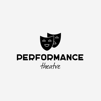 Drama Logo with Mask | Turbologo actress brand design branding design drama entertainer film graphic design illustration logo logo design mask opera performance typography ui ux vector