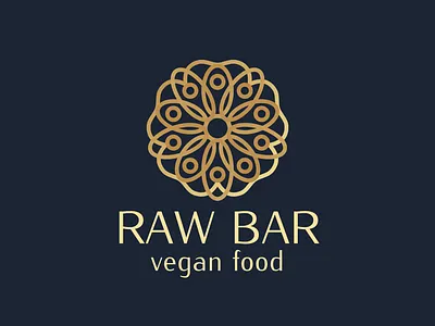Vegan Cafe Logo with Mandala | Turbologo abstract brand design branding cafe decorative design graphic design illustration islamic logo logo design mandala morocco restaurant typography ui urdu ux vector vegan