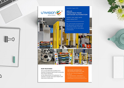 Univision Automation Newsletter branding design editing