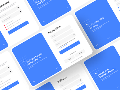 Website Onboarding Page app clean design explorations login onboarding register sign in sign up slider ui ux web website