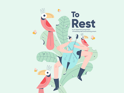 Productivity artwork character character design design dribbble flatdesign illustration illustration art ui