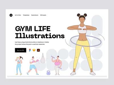 GYM LIFE Illustrations 18design bodybuilding bodybuilding illustration clean clean ui crossfit crossfit illustration gym gym girl gym illustration gym men illustration minimalism sport sport girl sport illustration sport men sportsmen ui uidesign