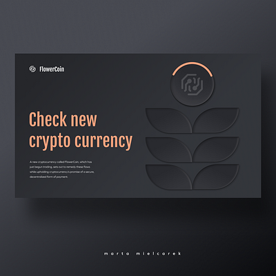 Crypto Landing Page 3d dark mode landing page