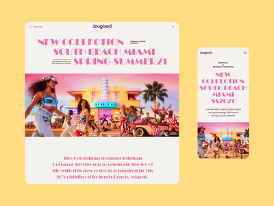 Desigual & Esteban Cortázar design girl landingpage ui webdesign