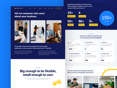 Gecko Dynamics Website – About page about blue clean company corporate friendly minimalistic visual web web design website design yellow