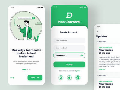 Darts mobile application activities application clean darts events green mobile mobile application modern ui ui ux ui design ui ux design uidesign uiux ux ux design ux ui uxdesign uxui