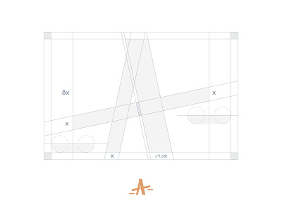 Advocate Logo Grid advocate branding design flat grid icon law lawyer logo minimal typography vector