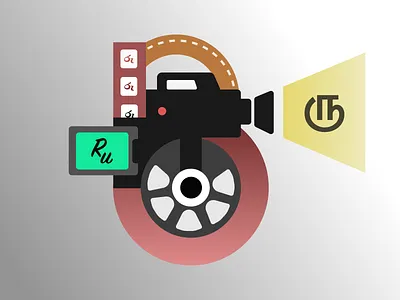 Translator Cam behance design dribbble illustration logo sketch