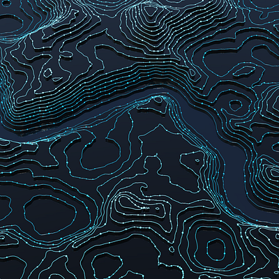 Topographic Land abstract houdini landscape topographic
