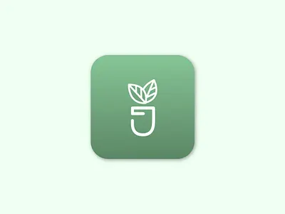 Daily UI #05 - App Icon adobe illustrator app branding daily ui daily ui challenge daily ui o5 design ecommerce green icon illustration j logo logo j nature plant plant logo plant pot logo pot web design