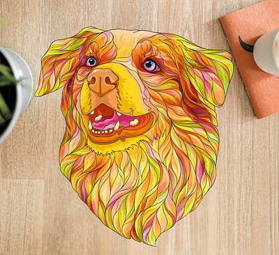 Doggy coreldraw dog ill illustraion vector art