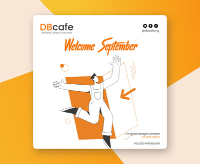 Welcome September branding design graphic design illustration typography vector