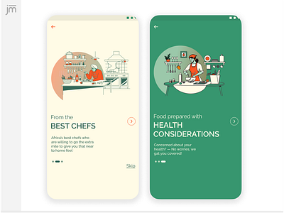 Rosita Kitchen app design illustraion illustrator uidesign