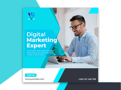 DIGITAL MARKETING EXPERT BANNER banner banner design branding design digital marketing digital marketing banner digital marketing expart banner graphic design illustration logo marketing banner motion graphics photoshop banner social media banner ui ux vector web banner