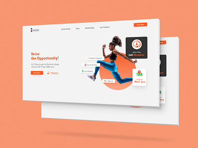Hero Scene - Landing Page branding design graphic design illustration logo ui uidesign ux uxdesign website xd xd design