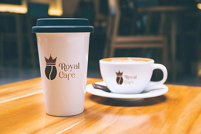 ROYAL CAFE Logo Design 3d animation brand identity branding branding designer design graphic design illustration logo logo inspiration logo maker motion graphics ui vector