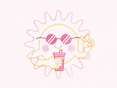 bye bye summer cute design flat graphic illustration illustrator