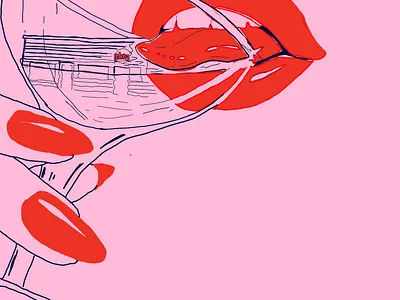 Bar promo poster art cartoon concept art design drawing fashion illustration logo vector