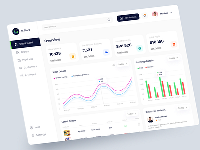 Ecommerce Web App - Dashboard app uiux application dashboard dashboard design dashboard ui dashboard uiux e commerce dashboard ecommerce ecommerce web app estore web online store shop dashboard store dashboard ui uiux web app web app ui web application web apps web store