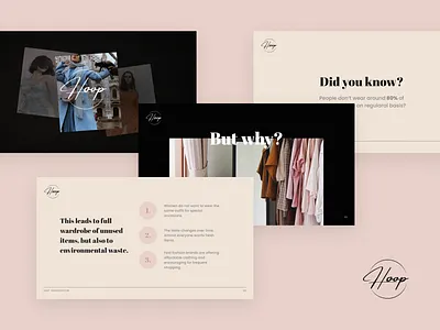 Sustainable fashion presentation brand design branding clean design clothes design designer fashion fashion designer graphic design minimalism pitch pitchdeck presentation presentation design