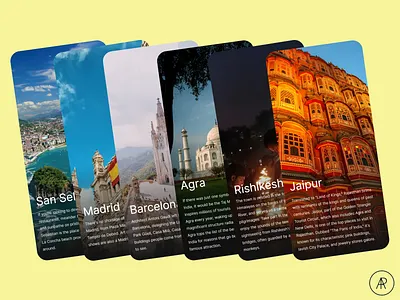 Info Card UI app app concept dailyui dailyuichallenge design illustration prototypes tourism ui uiux