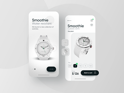 E-commerce watch app app app design design ecommerce inspiration light luxury minimalist store ui ux ui ux design watch