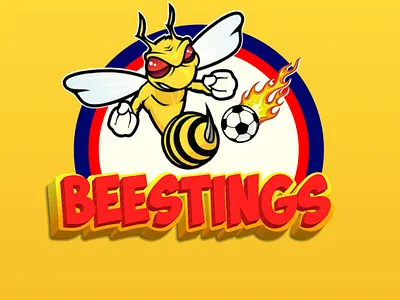 Bee Mascot Logo design illustration logo