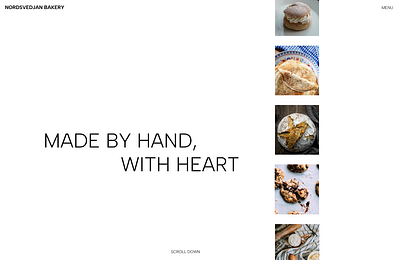 Landing page | bakery bakery example landing page minimalistic minimalistic web design web design