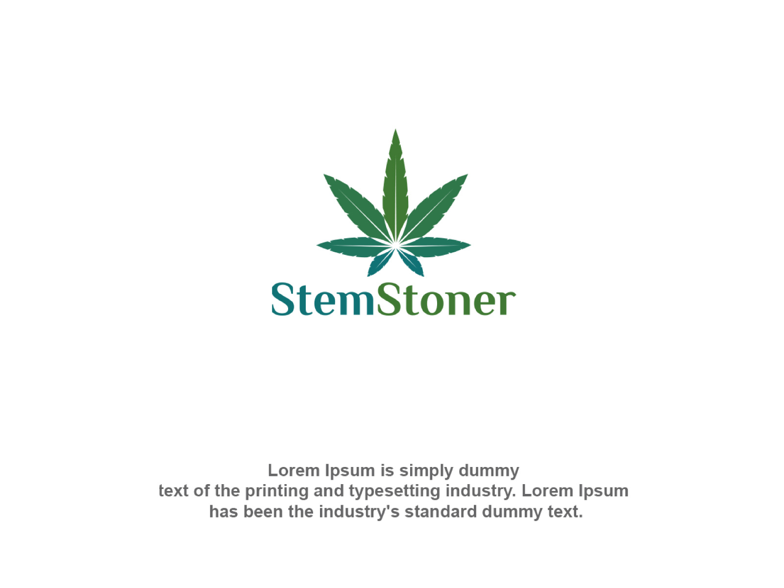 Example of Sleek Weed Cbd & Dispensary Logo Branding