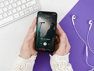 Music App Mocked-up design figma mobile app music music app music player now playing player singing song ui