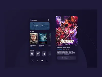 Streaming App Design app design branding dailyui dailyuidesign dark mode dark theme design figma freelancer inspiration movie app online paltform streaming streaming app streaming service theme theme app ui uidesign uiux