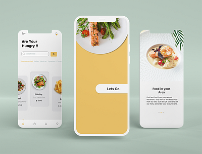 Food Ordering App app design ui ux
