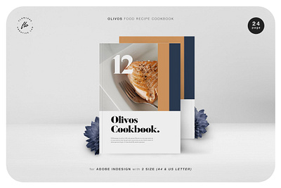 Olivos Food Recipe Cookbook branding catalog clean cookbook design food graphic design illustration indesign logo magazine motion graphics print printable recipe template