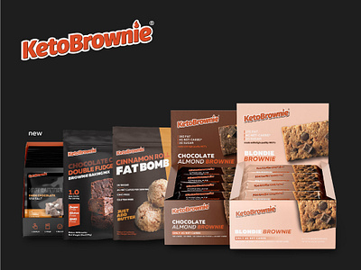 KetoBrownie brand identity branding brownie healthy keto kharkiv logo logo designer new york package snack sport sweet desert ukraine visual identity wrap