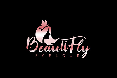 Beautifly Parlour branding graphic design logo typography logo