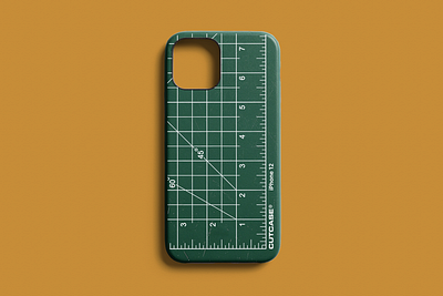 CutCase Concept · A Healing Pad Phone Case concept concept art cutcase cutting mat phone case cutting pad cutting sheet green case healing pad iphone iphone 12 mockup phone case