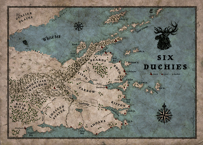 Six Duchies map cartography map