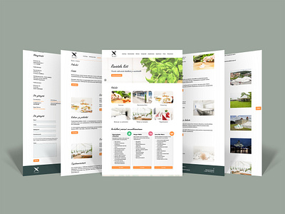 Restaurant / Catering service website catering design food layout menu restaurant ui website