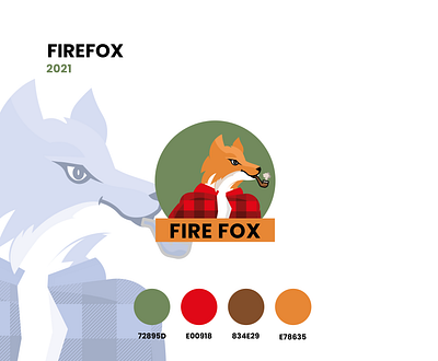 Firefox - Cartoon Logo brand brand identity branding cartoon cartoonlogo design fire fox graphic design illustration logo logotype mascot rebrand vector wood