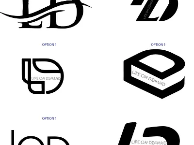 LIFE ON DEMAND logo branding logo