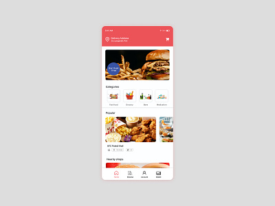 Tip tap Food delivery ui