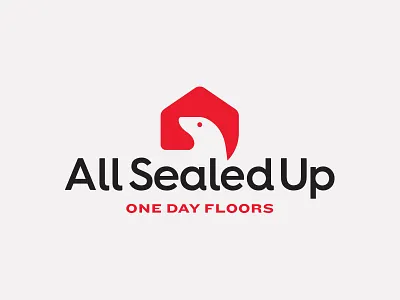 Epoxy Floor Company Identity chat fur seal harbor seal logo red seal talk bubble