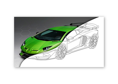 Lamborghini Aventador coloring example car coloring coloring page contouring design illustration line art vector