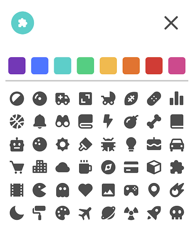 Custom Icon Selector