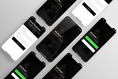 Simple Phone Verification iOS form app design ui