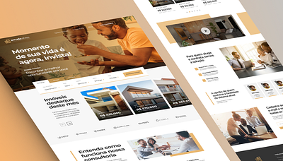 OnePage Imobiliária landingpage realstate user experience user interface
