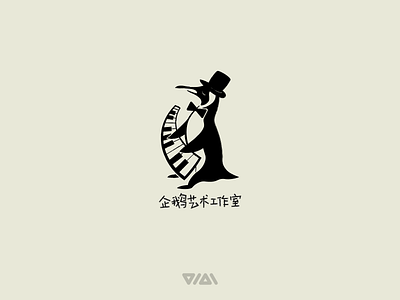Penguin Art Studio LOGO DESIGN art branding design logo penguin